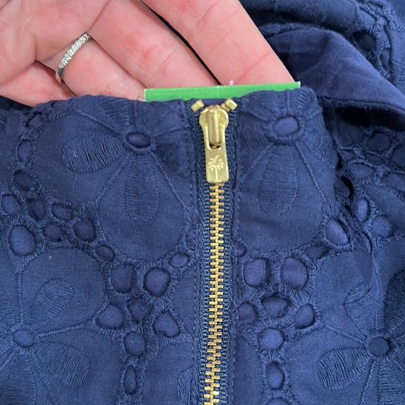 NWT Lilly Pulitzer true Navy Charleston eyelet dress - Picture 6 of 7